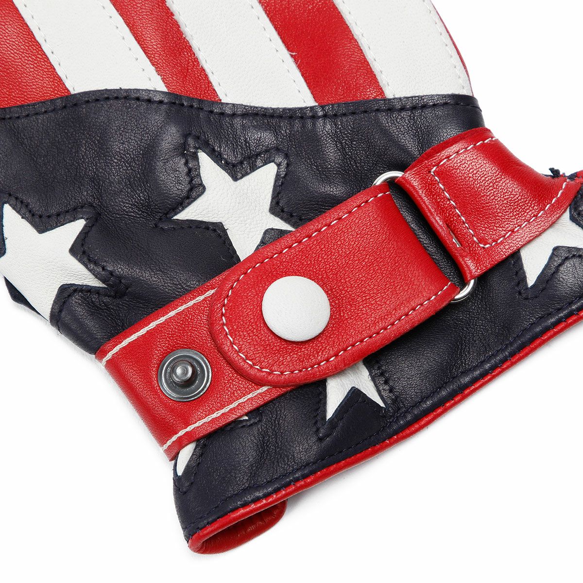 Motorimoda｜レザードライビンググローブ キャプテン｜ロング｜レッド×ネイビー×ホワイト