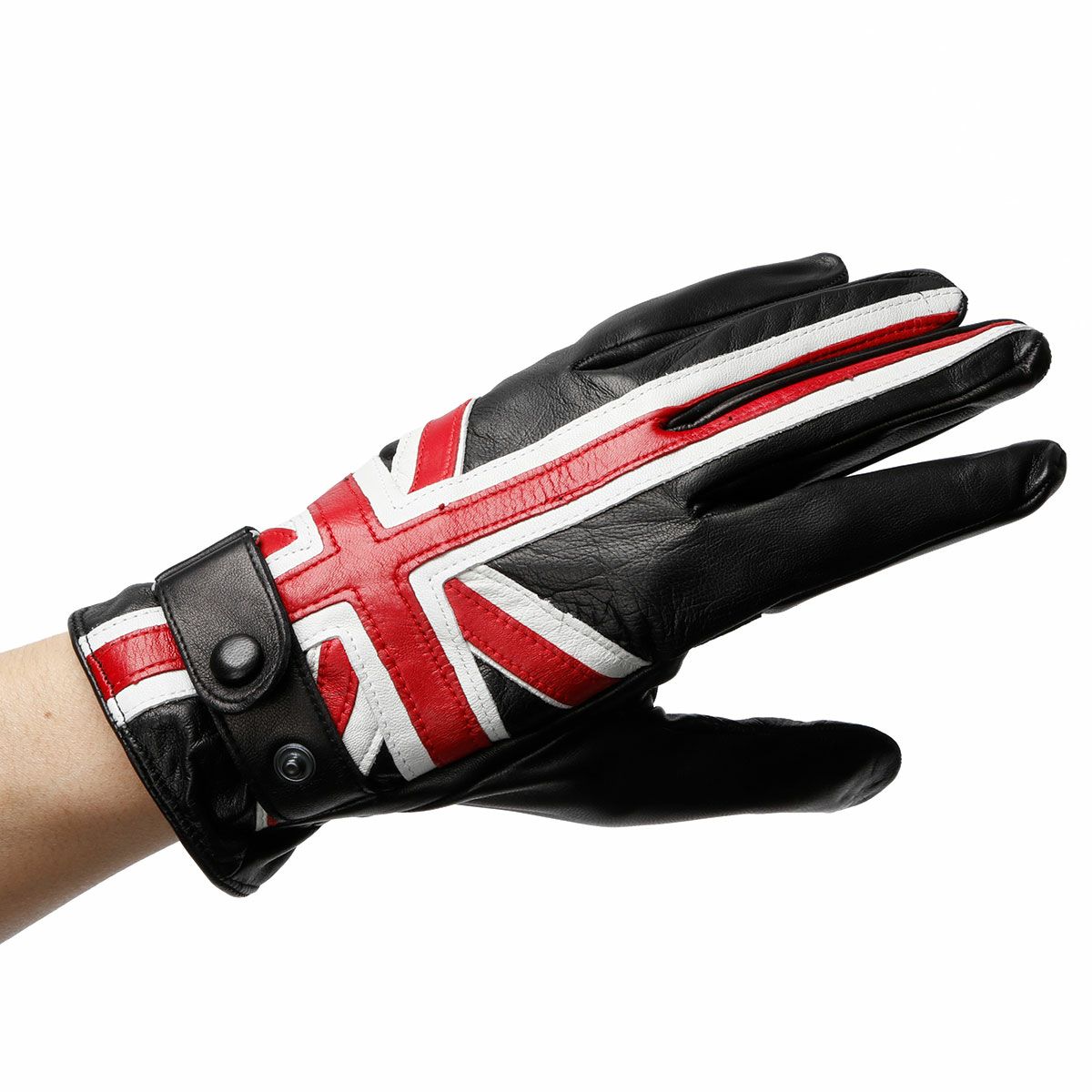 Motorimoda｜レザードライビンググローブ イングレーゼ｜ロング｜ブラック｜モデル着用