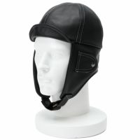 Motorimoda｜レザー アビエーターハット｜帽子｜ブラック｜モデル着用