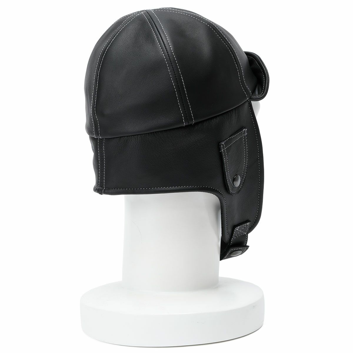 Motorimoda｜レザー アビエーターハット｜帽子｜ブラック｜モデル着用