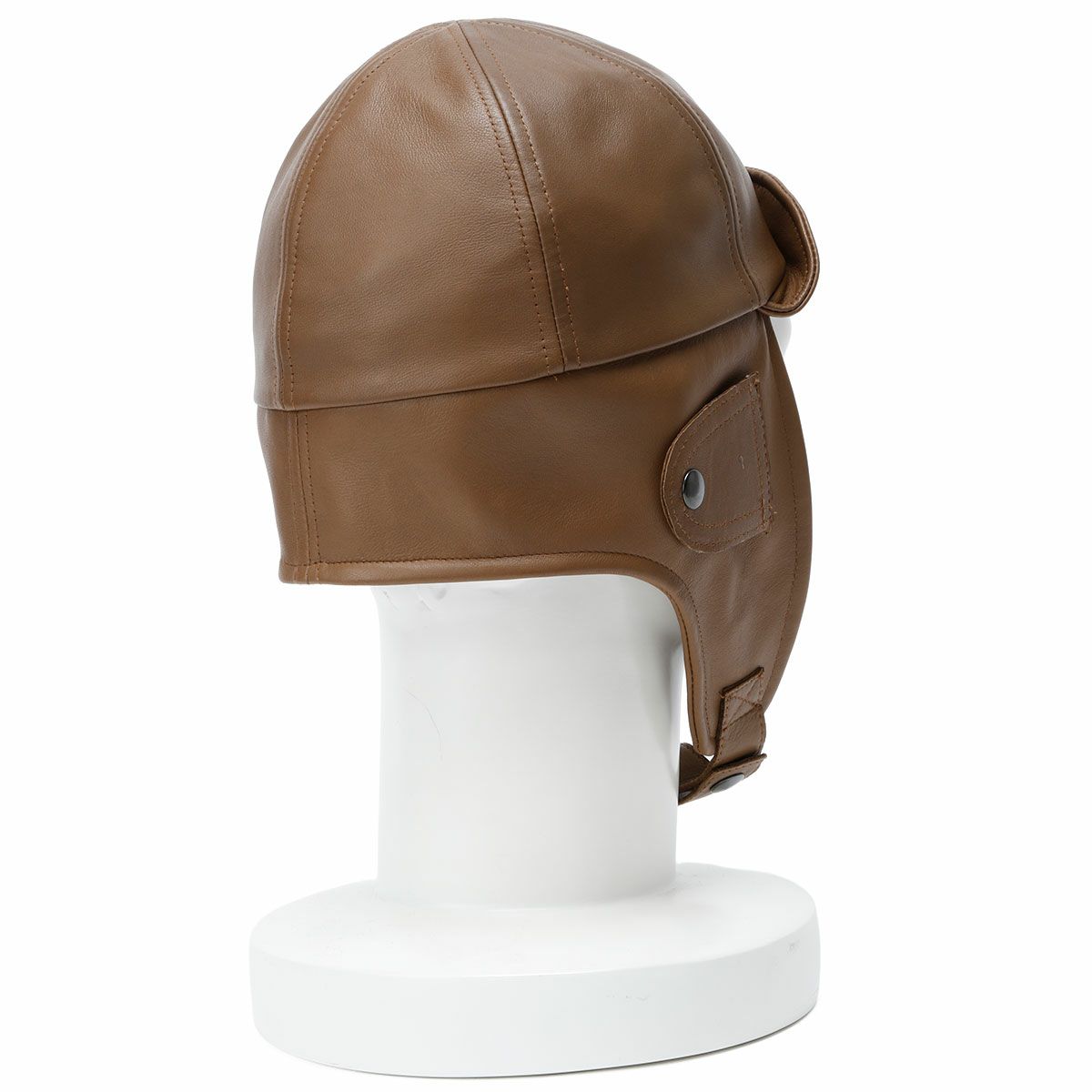 Motorimoda｜レザー アビエーターハット｜帽子｜ライトブラウン｜モデル着用