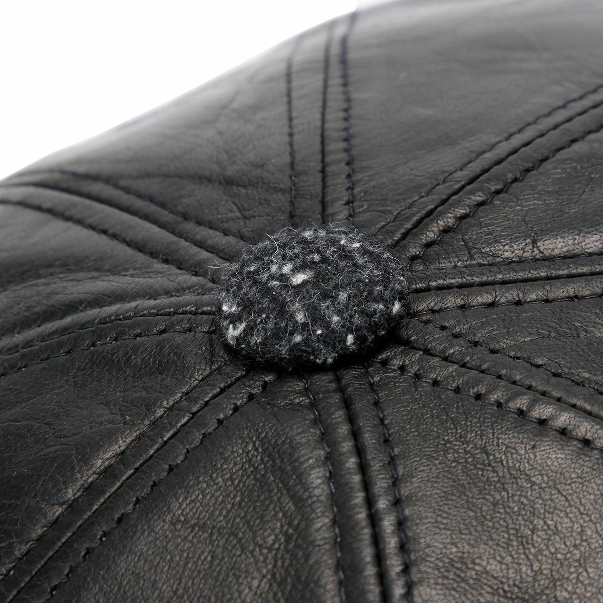 Motorimoda｜ウールブリム レザーハンチング｜帽子｜ブラック