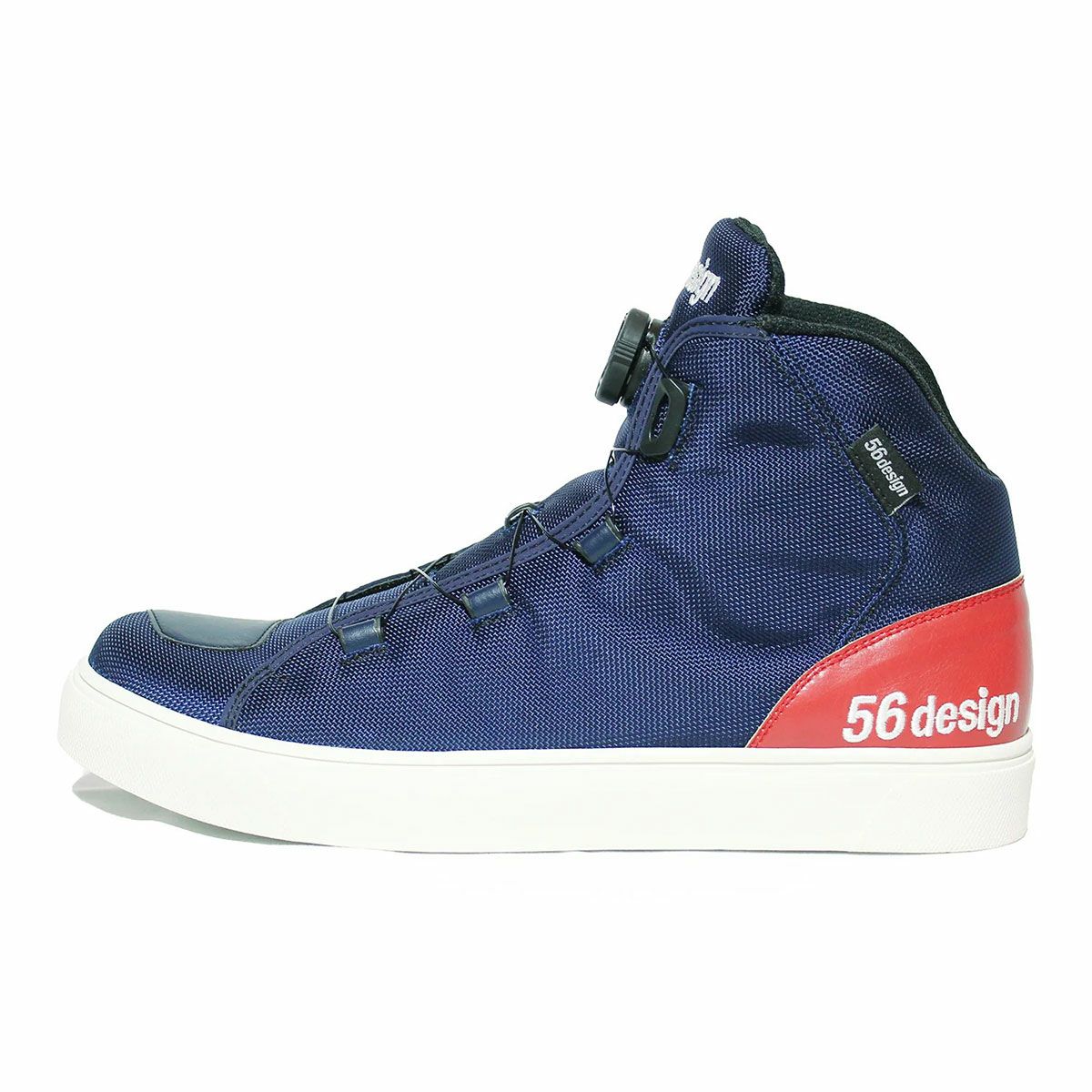56design｜フィフティシックス デザイン ライディング シューズ｜スニーカータイプ｜ネイビー×レッド