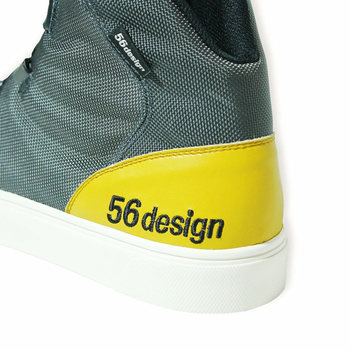 56design｜フィフティシックス デザイン ライディング シューズ｜スニーカータイプ｜グレー×イエロー