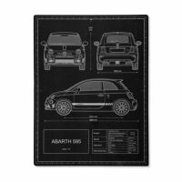 ABARTH｜アバルト 595 ウォールデコ カーボンファイバールック 39.5 × 29.7 cm｜ポスターABARTH｜アバルト 595 ウォールデコ カーボンファイバールック 39.5 × 29.7 cm｜ポスター