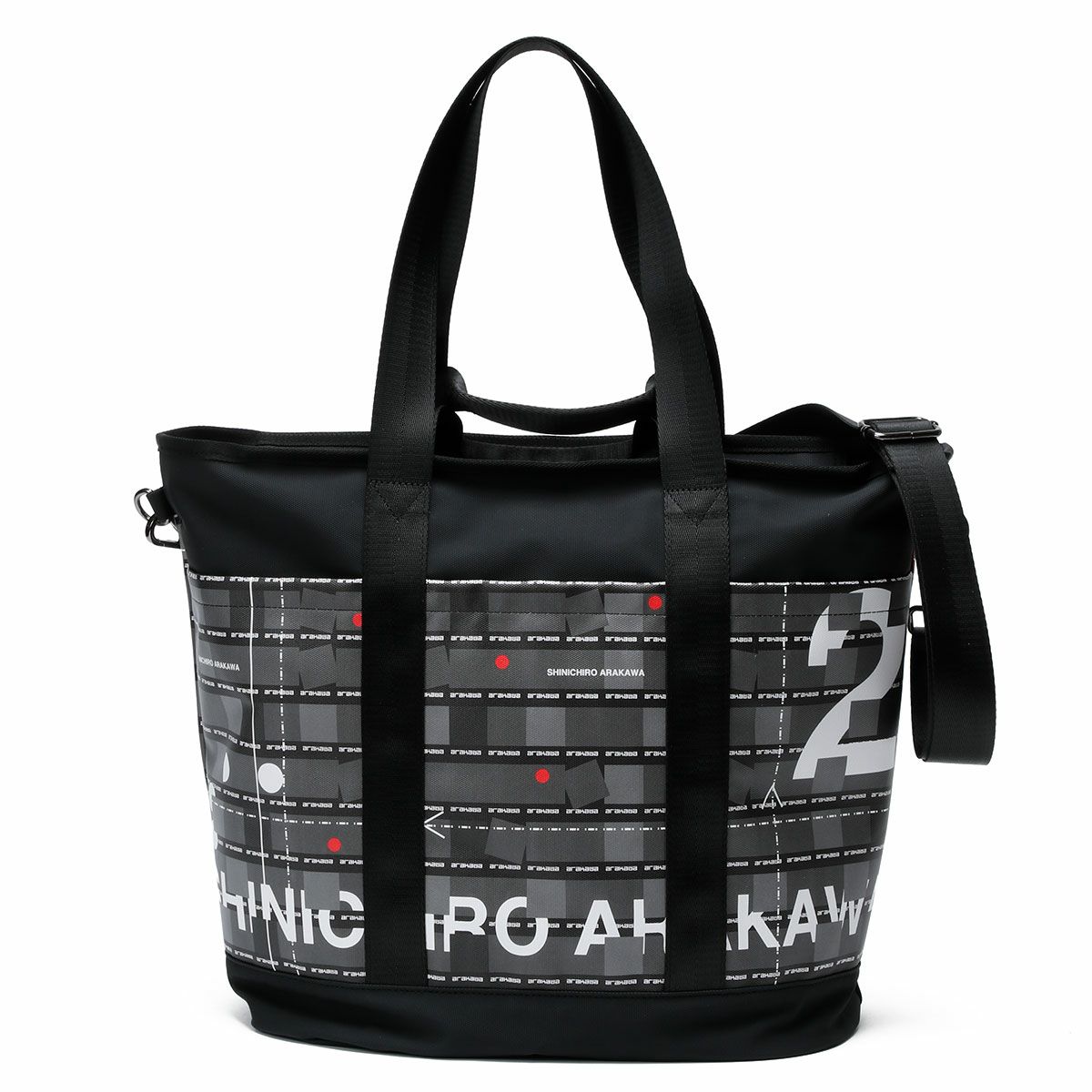 SHINICHIRO ARAKAWA｜ヘルメットバッグ大｜トートバッグ｜ブラック