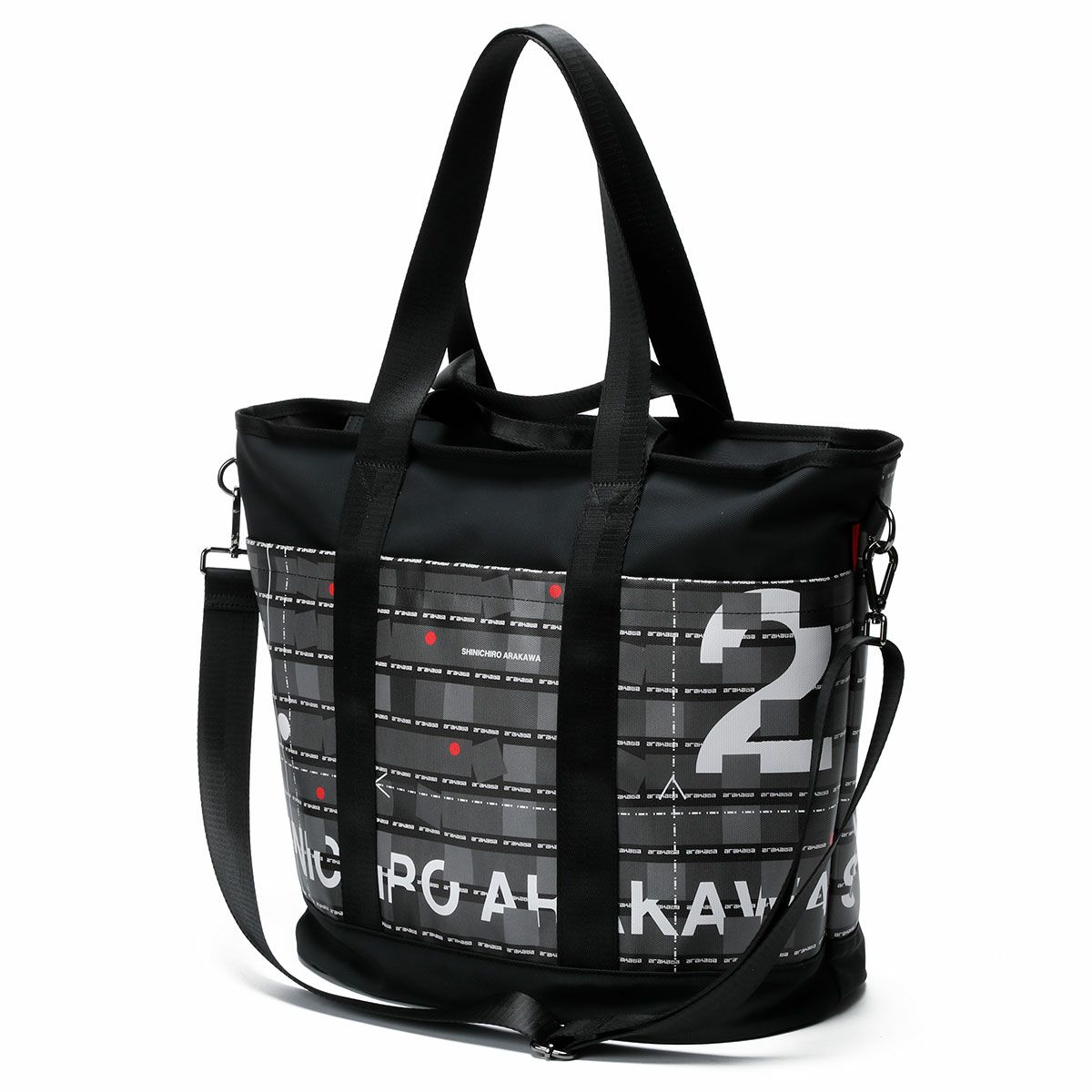 SHINICHIRO ARAKAWA｜ヘルメットバッグ大｜トートバッグ｜ブラック