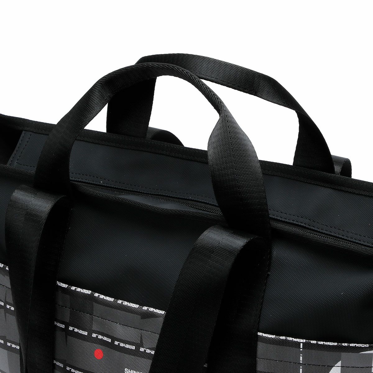 SHINICHIRO ARAKAWA｜ヘルメットバッグ大｜トートバッグ｜ブラック