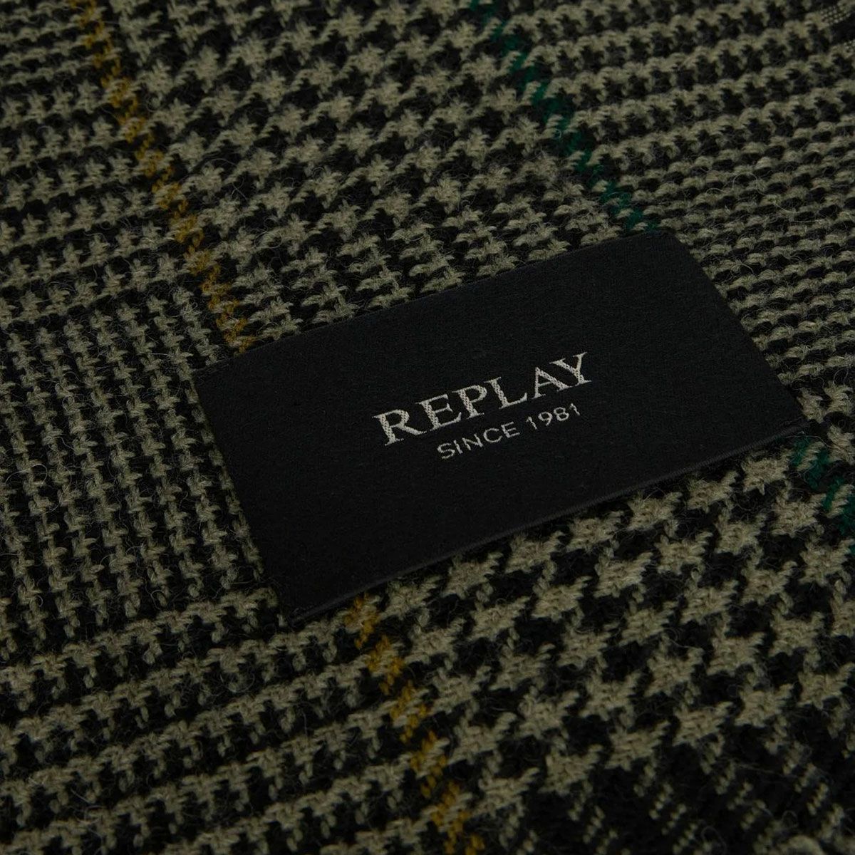 REPLAY｜フレイド グレンチェック スカーフ｜雑貨｜グレンチェック