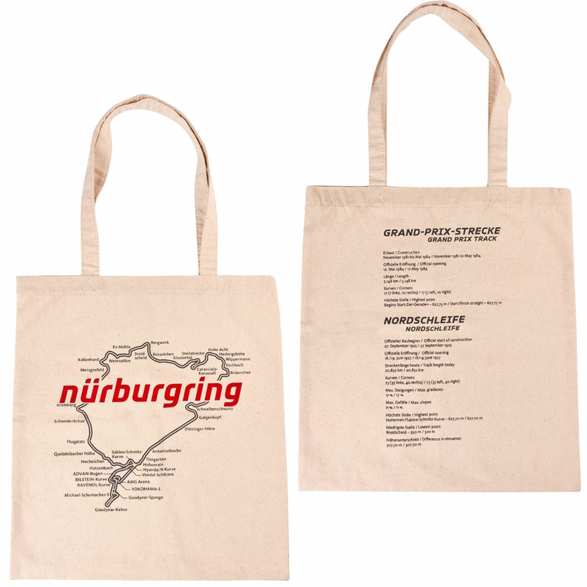 urburgring｜ニュルブルクリンク コットンバッグ ”レーストラック”｜バッグ
