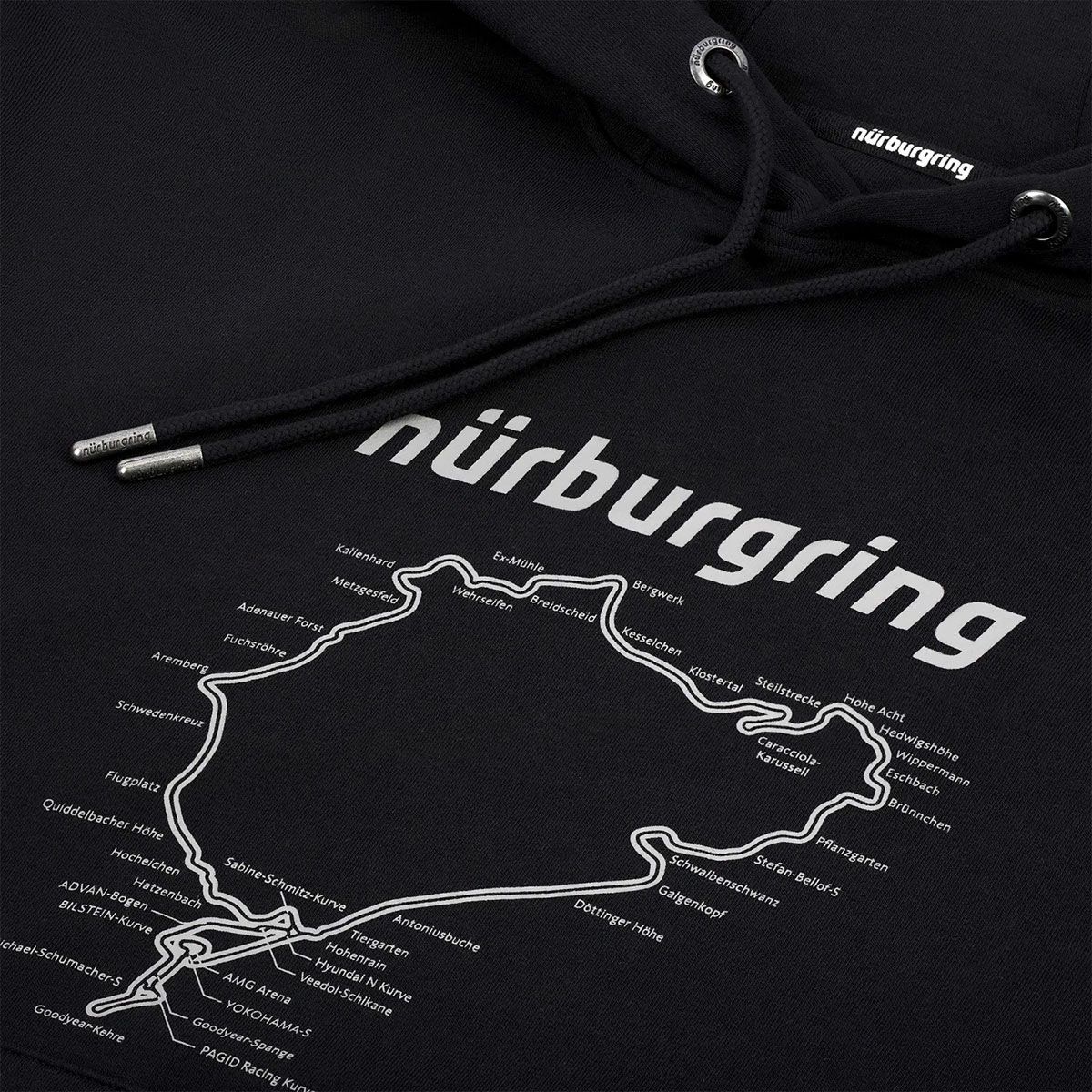 Nurburgring｜ニュルブルクリンク RACETRACK フーディ｜ウェア｜ブラック