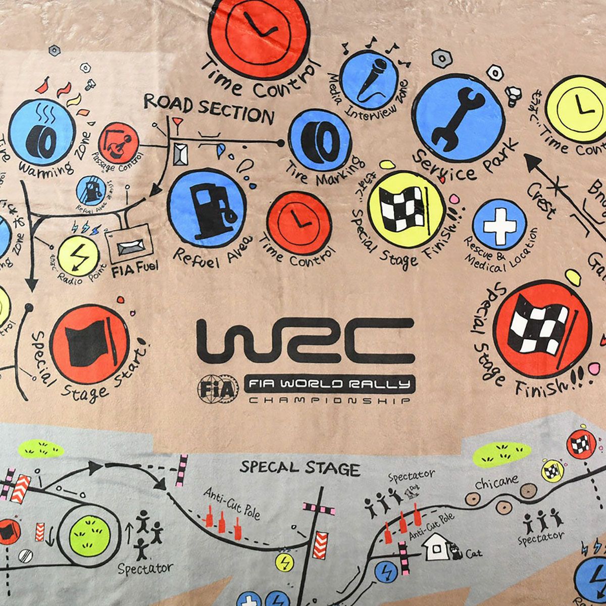 WRC｜Leg.1ブランケット｜雑貨