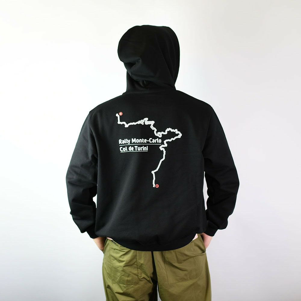 WRC｜ZIPフーディーMonte Carlo｜ウェア｜ブラック｜モデル着用