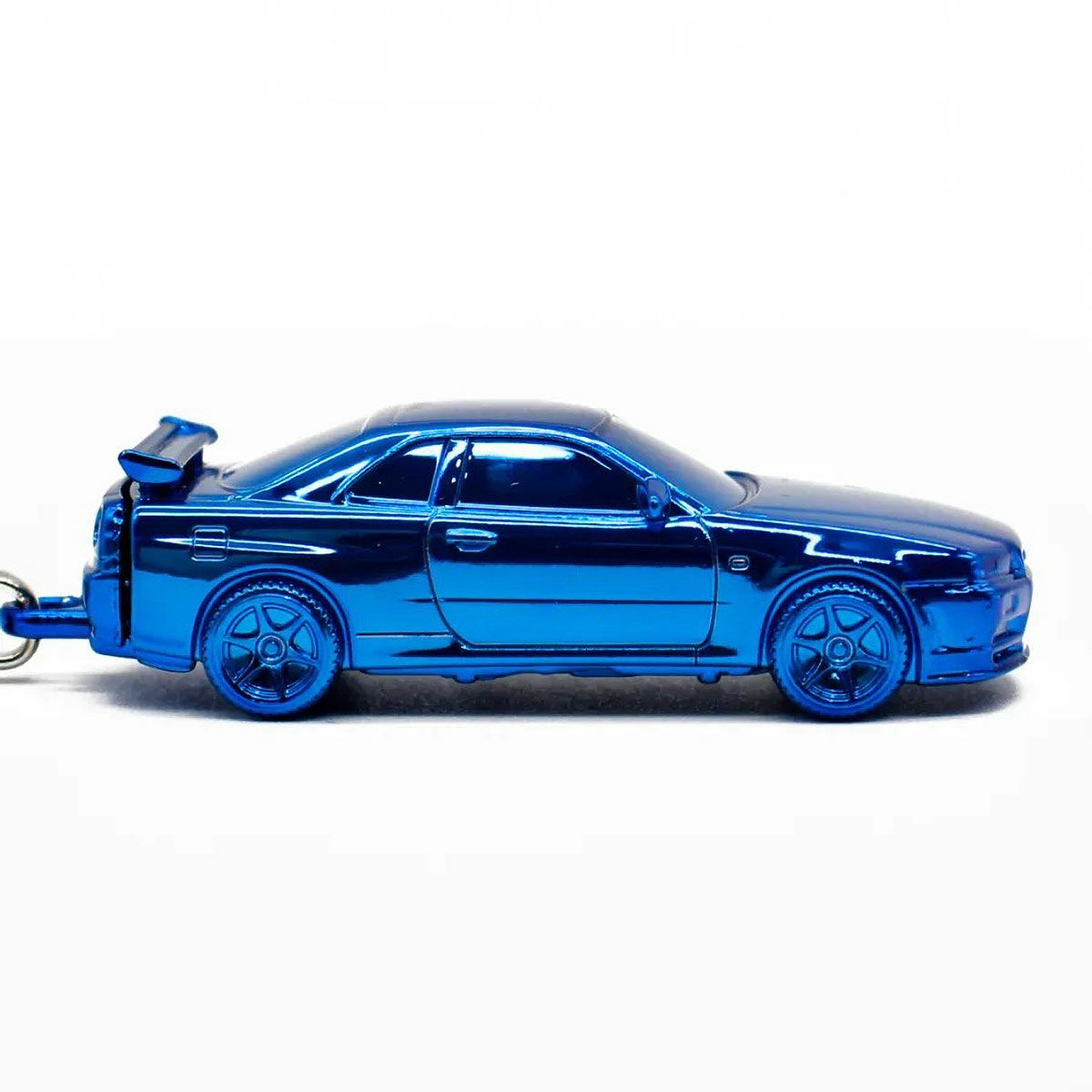 NISSAN｜日産スカイライン GT-R (BNR34) 3D キーリング BLUE EDITION 5000個限定 シリアル付 Nissan skyline｜キーホルダー｜ブルー