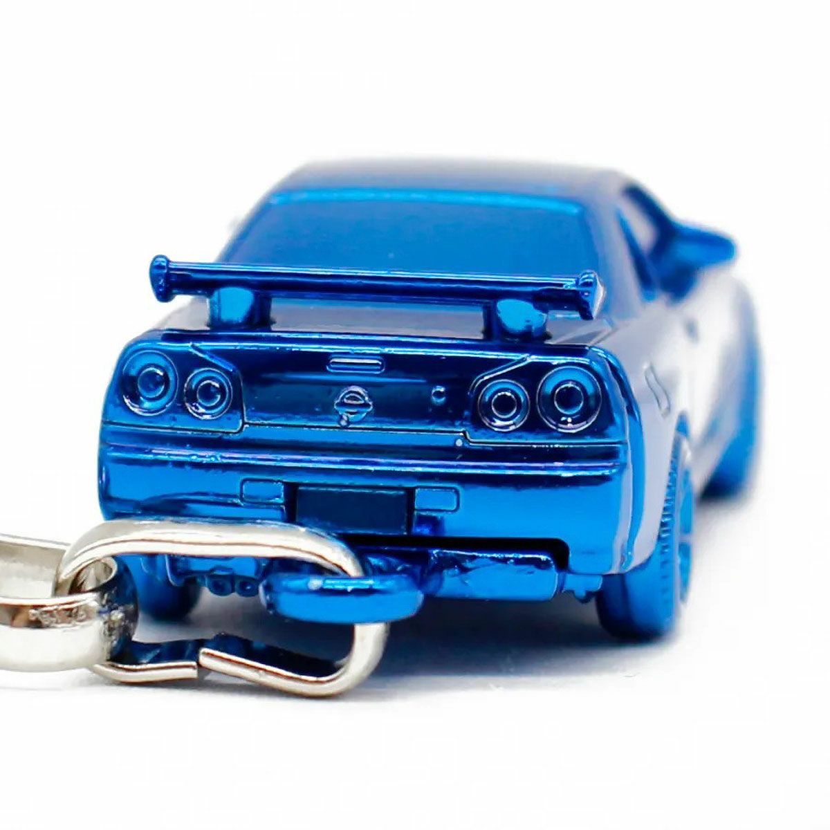 NISSAN｜日産スカイライン GT-R (BNR34) 3D キーリング BLUE EDITION 5000個限定 シリアル付 Nissan skyline｜キーホルダー｜ブルー