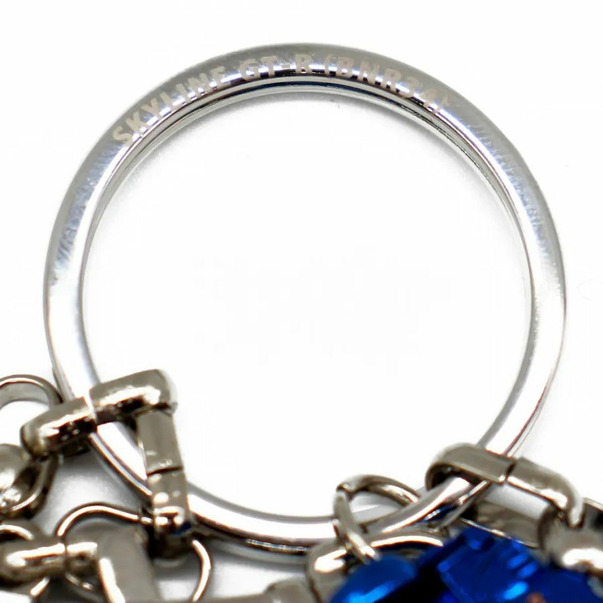 NISSAN｜日産スカイライン GT-R (BNR34) 3D キーリング BLUE EDITION 5000個限定 シリアル付 Nissan skyline｜キーホルダー｜ブルー