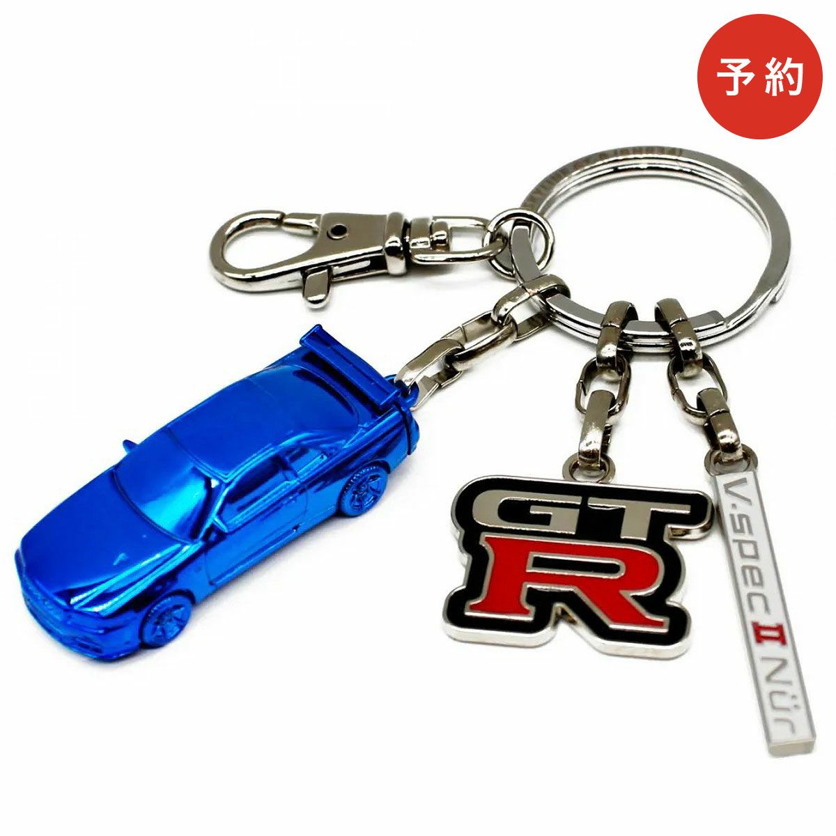 NISSAN｜日産スカイライン GT-R (BNR34) 3D キーリング BLUE EDITION 5000個限定 シリアル付 Nissan skyline｜キーホルダー｜ブルー