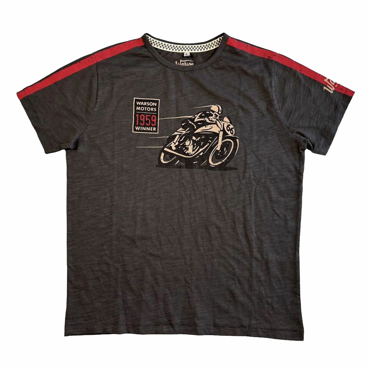 Warson Motors｜ジョー・シフェール 1959 モーターサイクル Tシャツ｜ウェア｜カーボン
