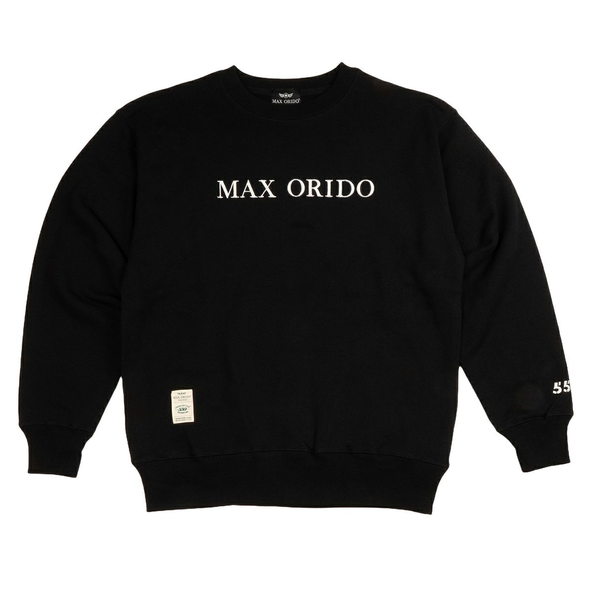 MAX ORIDO｜MAX ORIDO 3D クルーネック｜スウェット｜ブラック