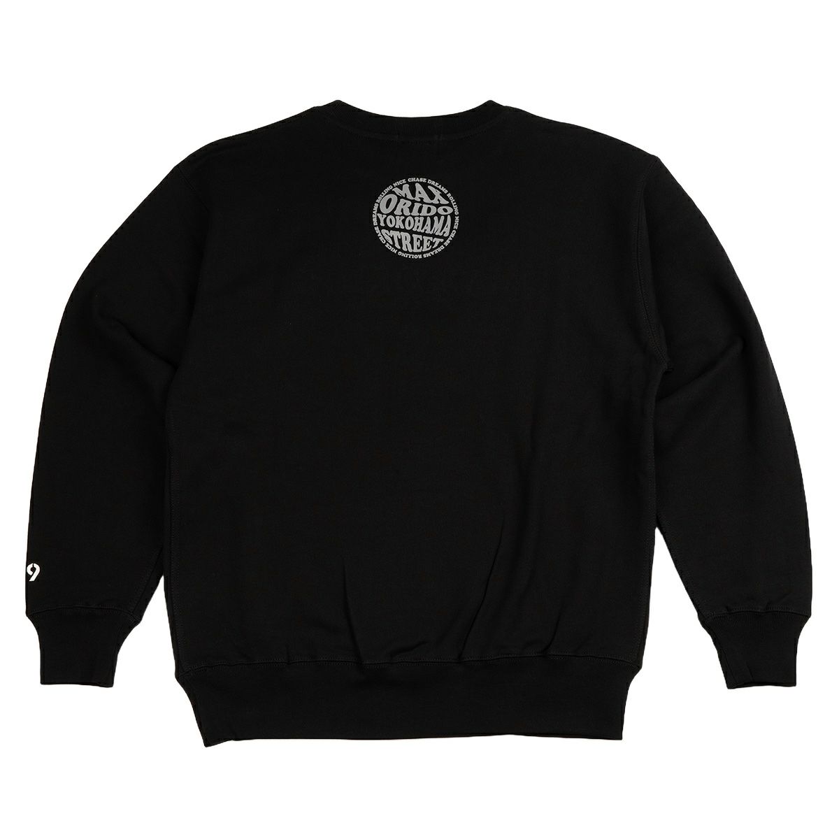 MAX ORIDO｜MAX ORIDO 3D クルーネック｜スウェット｜ブラック