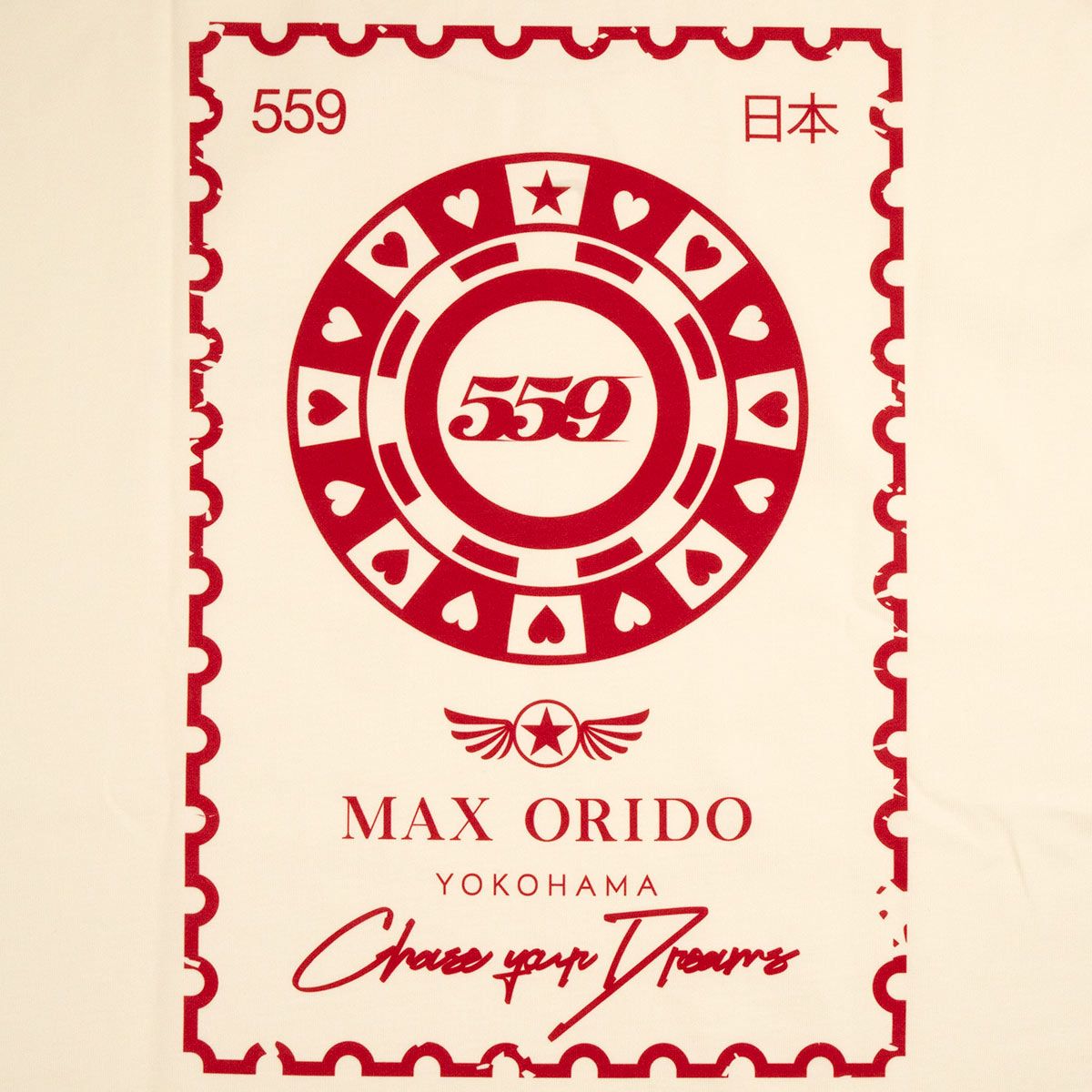 MAX ORIDO｜MAX ORIDO 559 ルーレット Tシャツ｜ウェア