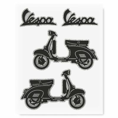 VESPA｜ベスパ ステッカー 10x12cm｜雑貨