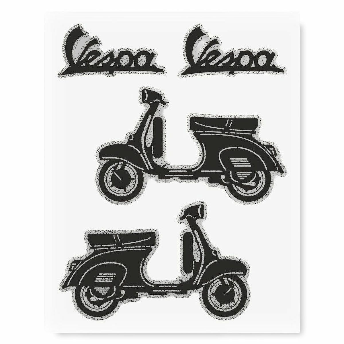 VESPA｜ベスパ ステッカー 10x12cm｜雑貨