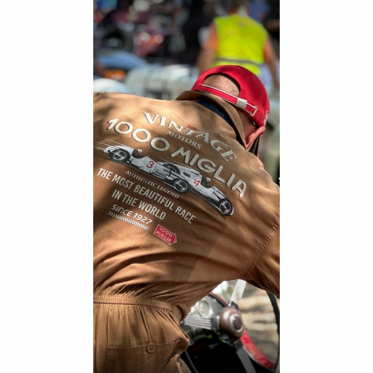 Mille Miglia｜ミッレミリア パイロットスーツ｜アウター｜カーキ｜モデル着用