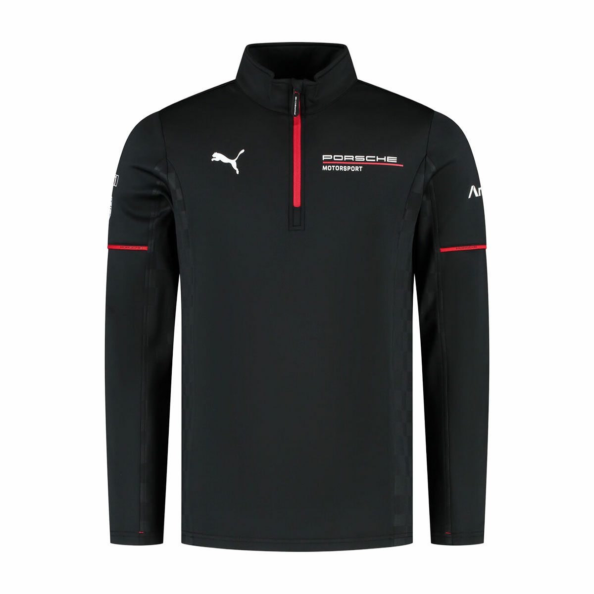 PORSCHE｜ポルシェ モータースポーツ レプリカ ミッドレイヤー｜ロングスリーブ｜ブラック