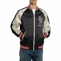 REPLAY｜サテンボンバージャケット｜アウター｜ブラック