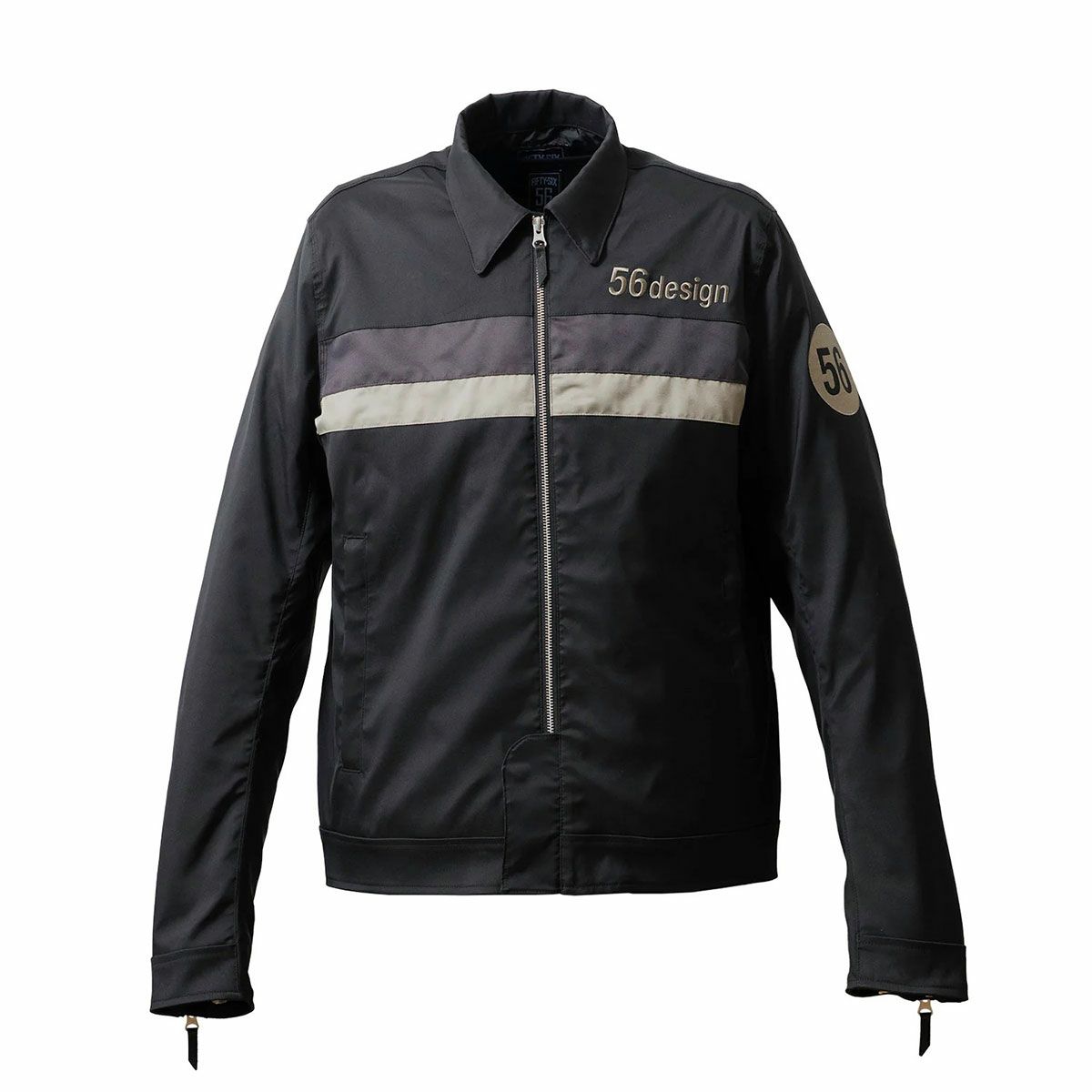 56design｜フィフティーズ ブルゾン ’26｜アウター｜ブラック×ライトグレー