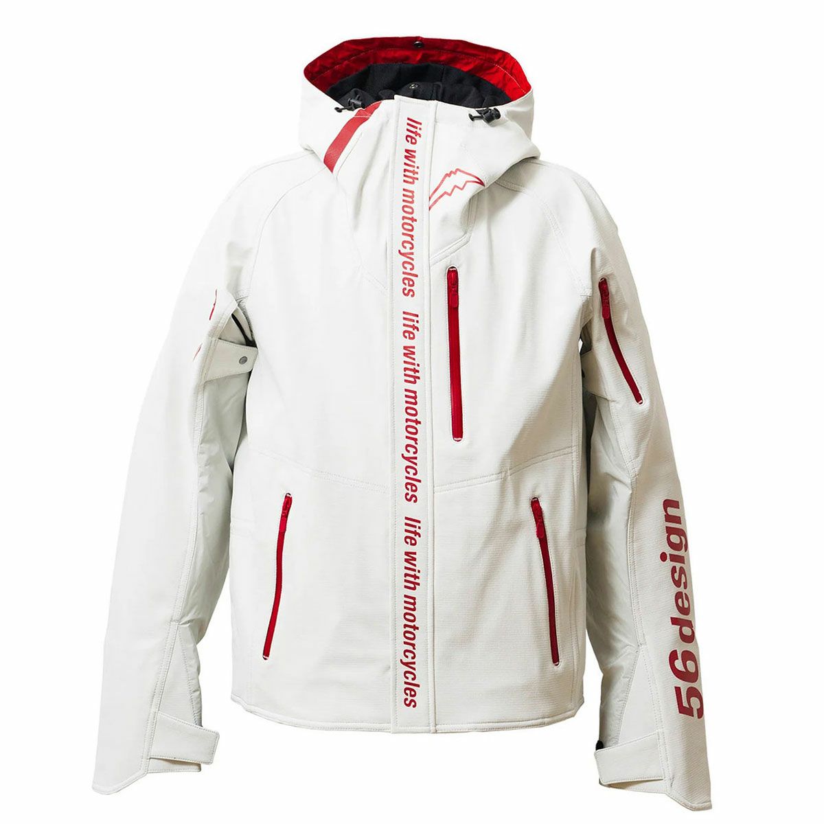 56design｜アクシス ジャケット ’26｜アウター｜ホワイト×ダークレッド