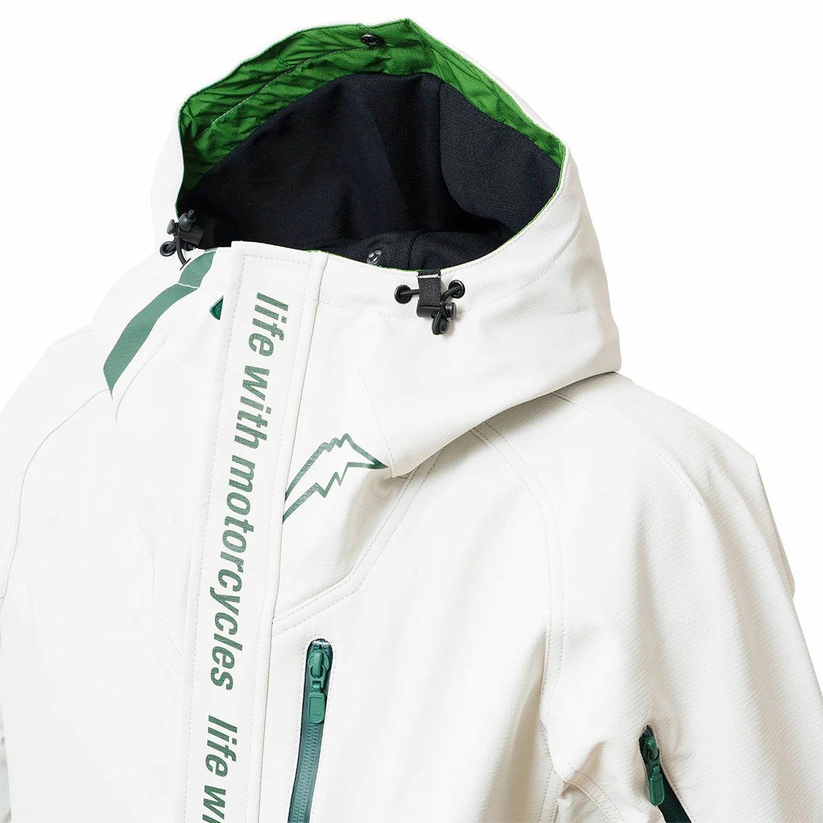56design｜アクシス ジャケット ’26｜アウター｜ホワイト×フォレストグリーン