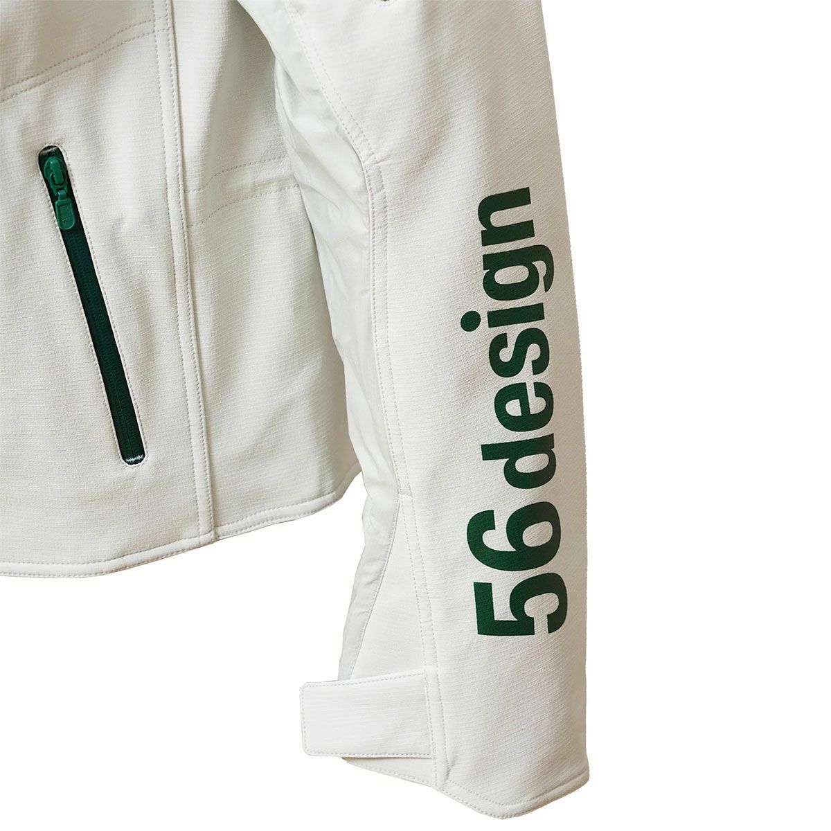 56design｜アクシス ジャケット ’26｜アウター｜ホワイト×フォレストグリーン